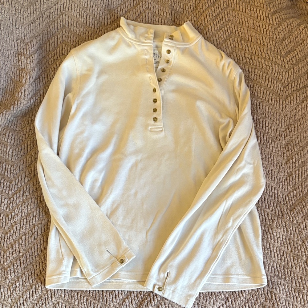 Natural Reflections Cream Button-Up Top